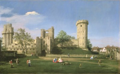 Château de Warwick, façade est depuis la cour, 1752 - Giovanni Antonio Canal