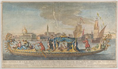 La première gondole ornée de l