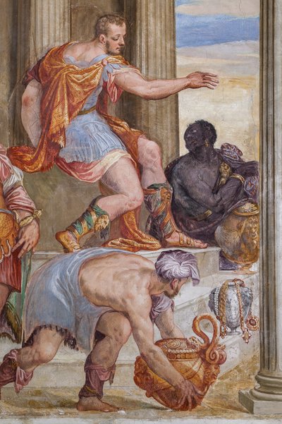 Détail du Banquet de Cléopâtre - Giovanni Antonio Fasolo