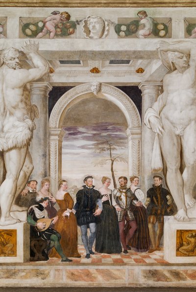 Invitation à la danse, Salle Principale, vers 1570 - Giovanni Antonio Fasolo