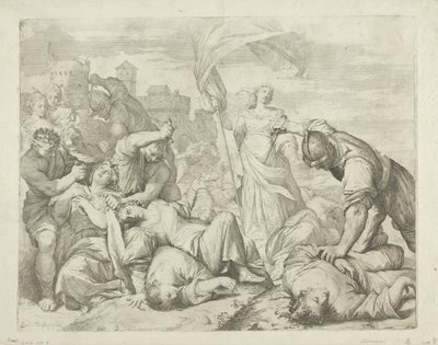 Le martyre de sainte Ursule et de ses compagnes - Giovanni Antonio Lorenzini