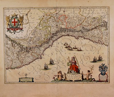 Carte de la région de Ligurie, par Giovanni Antonio Magini - Giovanni Antonio Magini