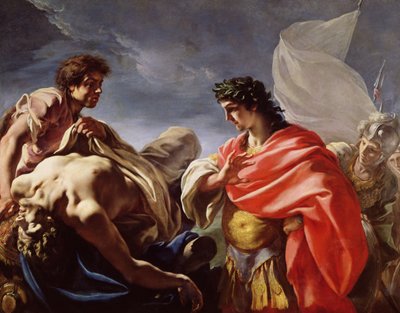 Achille contemplant le corps de Patrocle - Giovanni Antonio Pellegrini