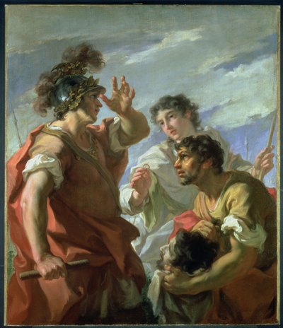 César devant Alexandrie - Giovanni Antonio Pellegrini
