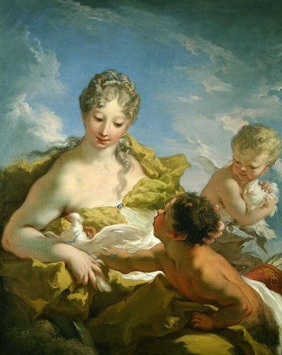 Vénus et Cupidon - Giovanni Antonio Pellegrini