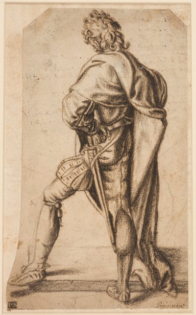 Un homme debout, vu de dos - Giovanni Antonio Pordenone
