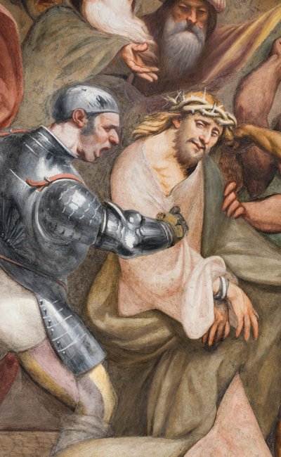 Allée centrale, Troisième travée sud, Montée au Calvaire - Giovanni Antonio Pordenone