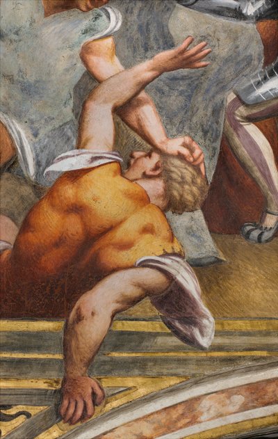Nef centrale, première travée sud, Christ cloué sur la croix, Il Pordenone - Giovanni Antonio Pordenone