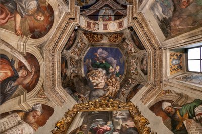 Dieu en tant que Créateur parmi les Anges, vers 1529 - Giovanni Antonio Pordenone
