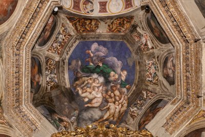 Dieu en tant que Créateur parmi les Anges, vers 1529 - Giovanni Antonio Pordenone