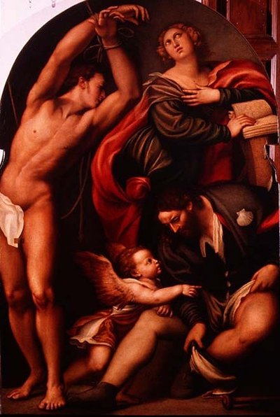 Sainte Catherine, Saint Sébastien et Saint Roch - Giovanni Antonio Pordenone