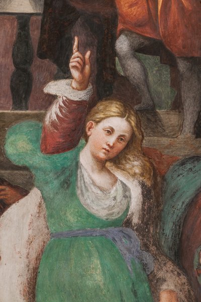 Dispute de Sainte Catherine avec les philosophes, 1530-32 (détail) - Giovanni Antonio Pordenone
