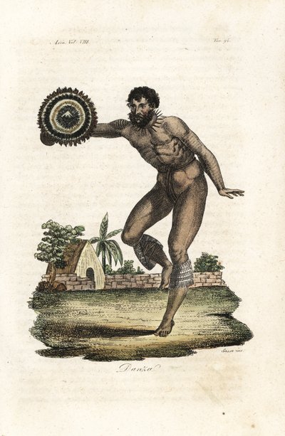 Homme tatoué nu d
