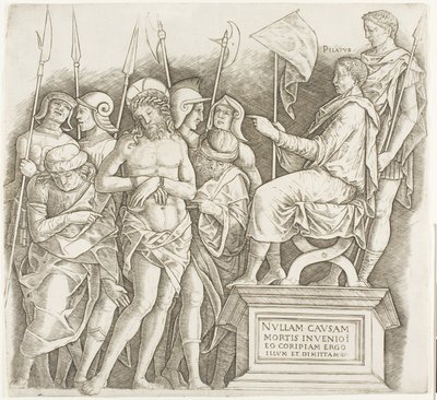 Le Christ devant Pilate - Giovanni Antonio da Brescia