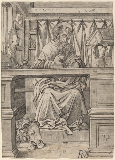 Saint Jérôme dans son étude - Giovanni Antonio da Brescia