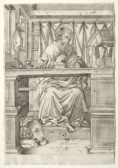 Saint Jérôme dans son étude - Giovanni Antonio da Brescia