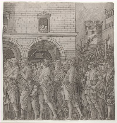 Le Triomphe de César : les sénateurs - Giovanni Antonio da Brescia