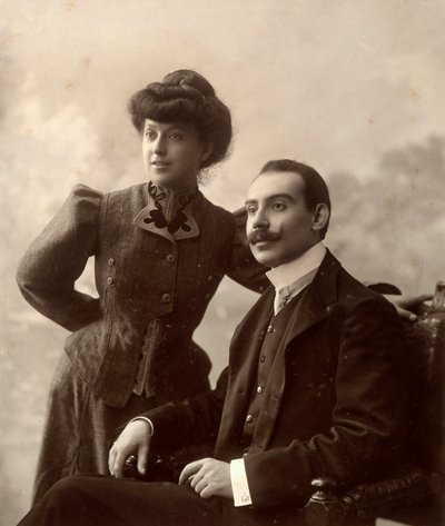 Alfredo Trombetta avec sa femme - Phillipe de Marlier