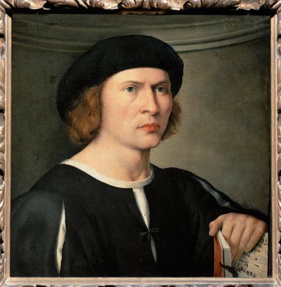 Musicien (peinture sur toile) - Giovanni Antonio de