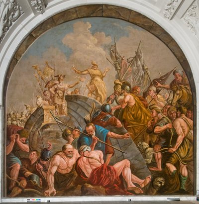 Les négociations de paix entre Claudius Civilis et Quintus Petillis Cerialis - Giovanni Antonio de Groot