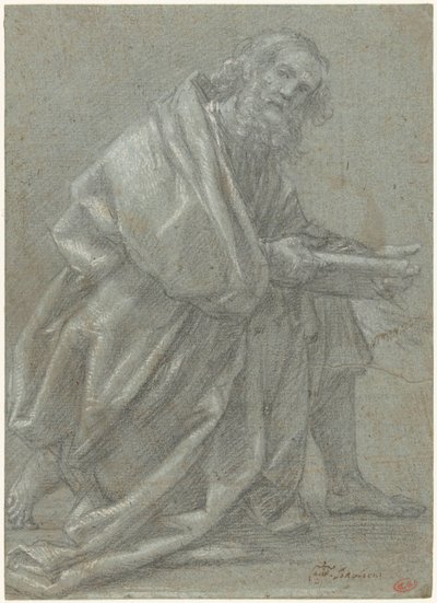 Étude pour un apôtre agenouillé - Giovanni Baglione
