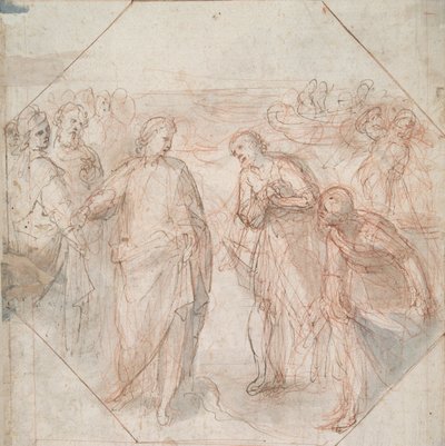 La chute de Simon le Magicien (recto) ; L