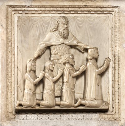 Quatre donateurs et Saint Pierre - Giovanni Balduccio