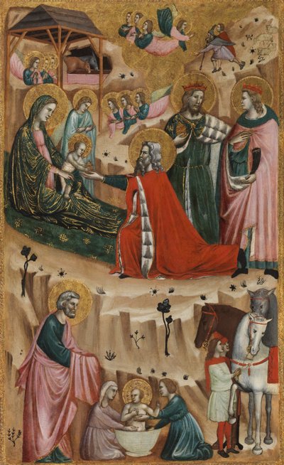 Nativité et Adoration des Mages, 1325-50 - Giovanni Baronzio da Rimini