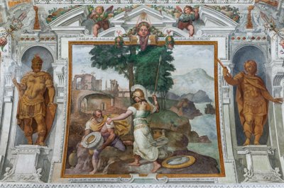 Ulysse et Minerve, vers 1560 - Giovanni Battista Castello