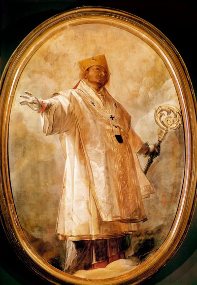 San Carlo Borromeo en gloire - Giovanni Battista  Crespi