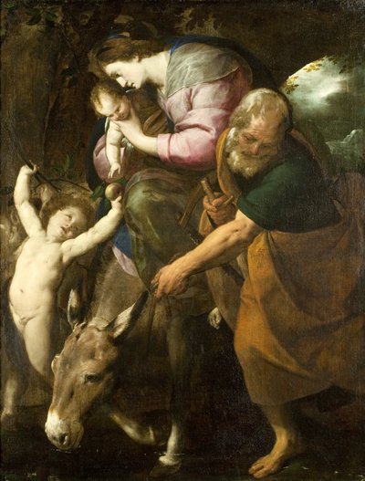 La Fuite en Égypte, vers 1600-10 - Giovanni Battista  Crespi
