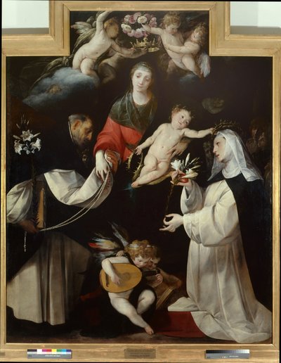 Madone du Rosaire - Giovanni Battista  Crespi