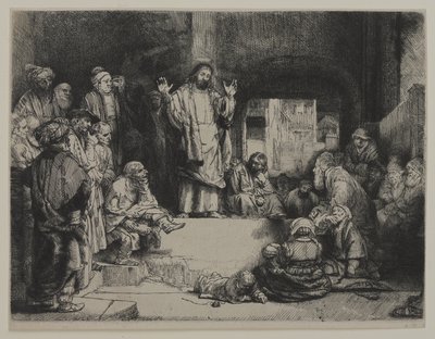Christ prêchant (La Petite tombe), c.1652 - Giovanni Battista Tiepolo