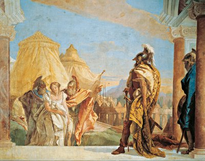 Eurybate et Talthybios conduisant Briséis à Agamemnon - Giovanni Battista Tiepolo