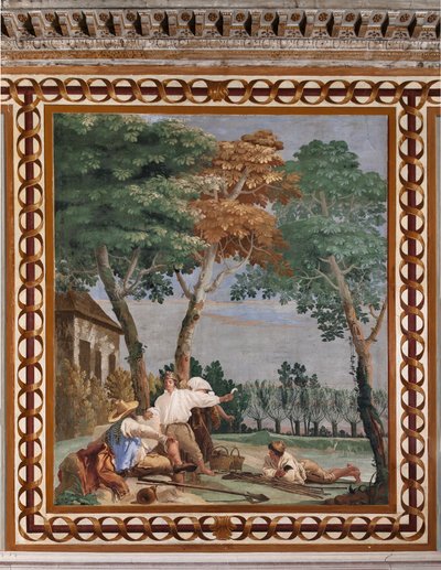 Chambre des invités, salle des scènes rurales : "Le repos du paysan" - Giovanni Battista Tiepolo