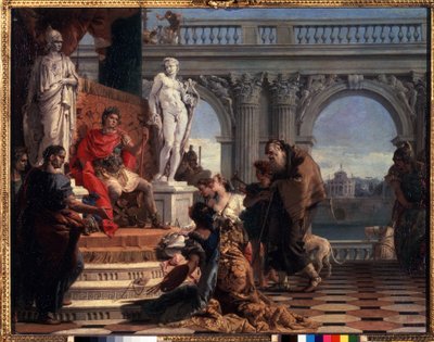 Mécène remettant les arts à Auguste - Giovanni Battista Tiepolo