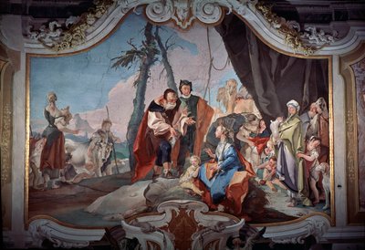 Rachel cachant les idoles volées à son père Laban - Giovanni Battista Tiepolo