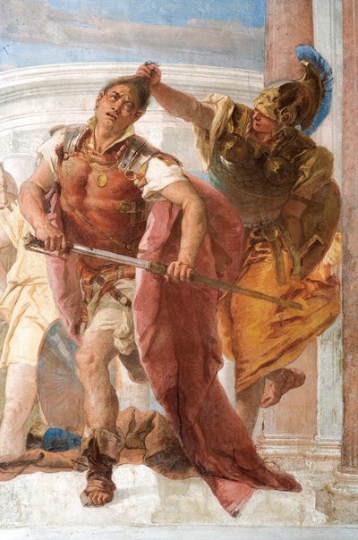 (détail) de Minerve retenant Achille de tuer Agamemnon, de la Salle de l