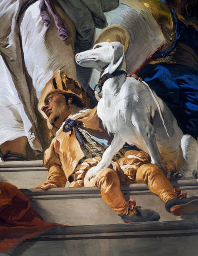 Nain et chien (détail) - Giovanni Battista Tiepolo
