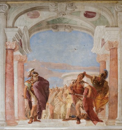 Minerve retenant Achille de tuer Agamemnon, de la Salle de l