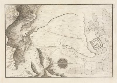 Plan géométrique de la ville en ruines de Palmyre, 1753 - Giovanni Battista 1712 86 after Borra