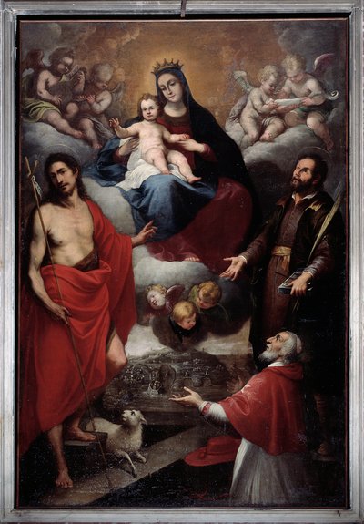 Vierge avec saint Jean-Baptiste et saint Laurent - Giovanni Battista Baiardo