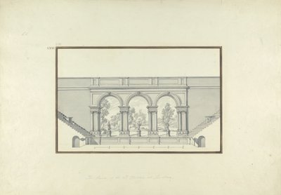 Reconstruction du deuxième théâtre à Laodicée, c.1750 - Giovanni Battista Borra