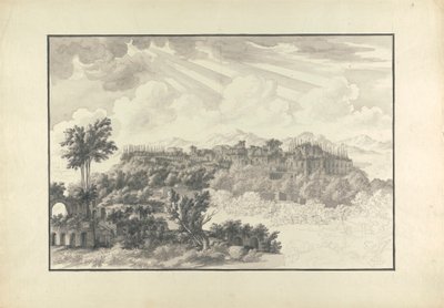 Vue inachevée du Palatin à Rome - Giovanni Battista Borra