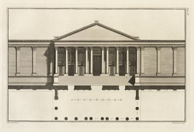 Montant de la grande entrée de la cour du temple, 1753 - Giovanni Battista Borra