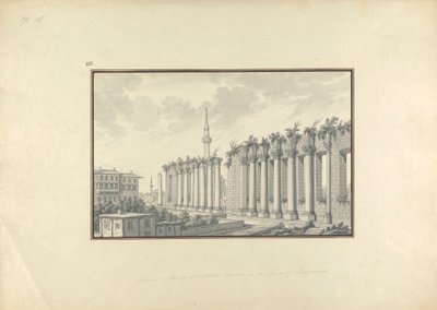 Vue des ruines de l