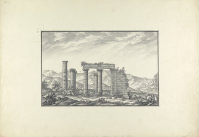 Vue des ruines d