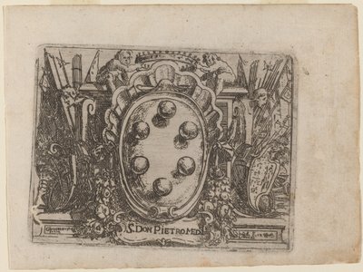 Dédicace à Don Pietro Medici de "Bizzarie di varie Figure" - Giovanni Battista Bracelli