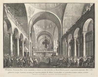 Le Nouveau Doge Élu Présenté au Peuple à San Marco, 1763-1766 - Giovanni Battista Brostoloni