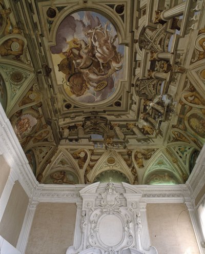 La chute de Phaéton (1625) - Fresque en trompe-l